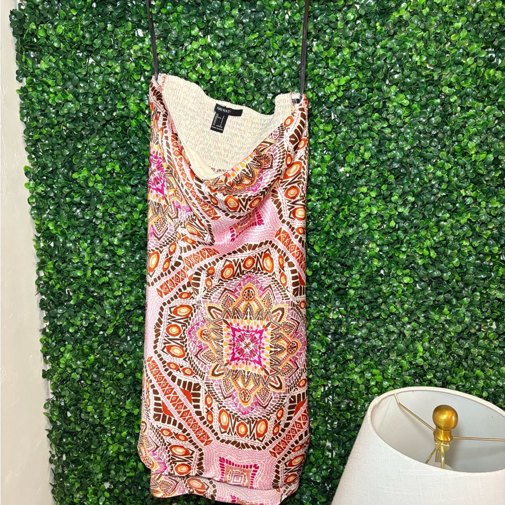 Tribal Print Cowl Neck Top